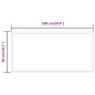 vidaXL LED-Badspiegel 100x50 cm vidaXL LED-Badspiegel 100x50 cm