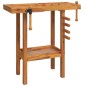 vidaXL Werkbank mit Schraubstöcken 92x48x83 cm Massivholz Akazie vidaXL Werkbank mit Schraubstöcken 92x48x83 cm Massivholz Akazie