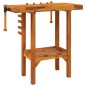 vidaXL Werkbank mit Schraubstöcken 92x48x83 cm Massivholz Akazie vidaXL Werkbank mit Schraubstöcken 92x48x83 cm Massivholz Akazie