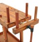 vidaXL Werkbank mit Schraubstöcken 92x48x83 cm Massivholz Akazie vidaXL Werkbank mit Schraubstöcken 92x48x83 cm Massivholz Akazie