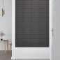 Wandpaneele 12 Stk. Grau 30x15 cm Kunstleder 0,54 m² Wandpaneele 12 Stk. Grau 30x15 cm Kunstleder 0,54 m²