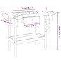 vidaXL Werkbank mit Schubladen Schraubstöcken 124x52x83 cm Akazienholz vidaXL Werkbank mit Schubladen Schraubstöcken 124x52x83 cm Akazienholz