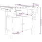 vidaXL Werkbank mit Schubladen Schraubstöcken 124x52x83 cm Akazienholz vidaXL Werkbank mit Schubladen Schraubstöcken 124x52x83 cm Akazienholz