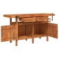 vidaXL Werkbank mit Schubladen Schraubstöcken 162x62x83 cm Akazienholz vidaXL Werkbank mit Schubladen Schraubstöcken 162x62x83 cm Akazienholz