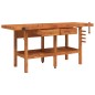 vidaXL Werkbank mit Schubladen Schraubstöcken 192x62x83 cm Akazienholz vidaXL Werkbank mit Schubladen Schraubstöcken 192x62x83 cm Akazienholz