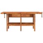 vidaXL Werkbank mit Schubladen Schraubstöcken 192x62x83 cm Akazienholz vidaXL Werkbank mit Schubladen Schraubstöcken 192x62x83 cm Akazienholz