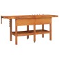 vidaXL Werkbank mit Schubladen Schraubstöcken 192x62x83 cm Akazienholz vidaXL Werkbank mit Schubladen Schraubstöcken 192x62x83 cm Akazienholz