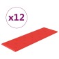 Wandpaneele 12 Stk. Rot 90x30 cm Kunstleder 3,24 m² Wandpaneele 12 Stk. Rot 90x30 cm Kunstleder 3,24 m²