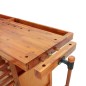 vidaXL Werkbank mit Schubladen Schraubstöcken 192x62x83 cm Akazienholz vidaXL Werkbank mit Schubladen Schraubstöcken 192x62x83 cm Akazienholz