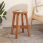 vidaXL Hocker Braun 38x38x45 cm Rund Massivholz Akazie vidaXL Hocker Braun 38x38x45 cm Rund Massivholz Akazie