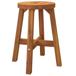 vidaXL Hocker Braun 38x38x45 cm Rund Massivholz Akazie