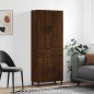 Highboard Braun Eichen-Optik 69,5x34x180 cm Holzwerkstoff Highboard Braun Eichen-Optik 69,5x34x180 cm Holzwerkstoff