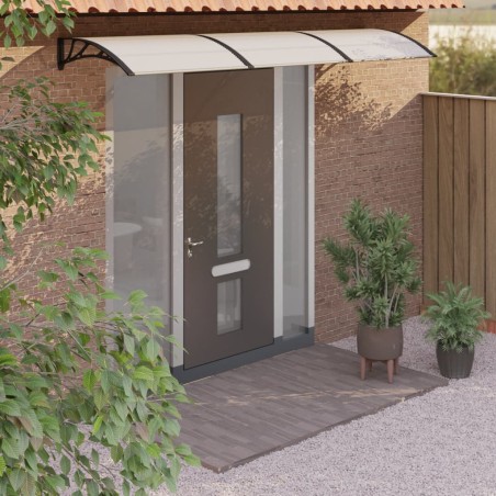 vidaXL Türvordach Schwarz und Transparent 300x80 cm Polycarbonat