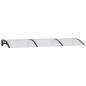 vidaXL Türvordach Schwarz und Transparent 300x80 cm Polycarbonat vidaXL Türvordach Schwarz und Transparent 300x80 cm Polycarbonat