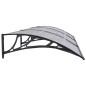 vidaXL Türvordach Schwarz und Transparent 300x80 cm Polycarbonat vidaXL Türvordach Schwarz und Transparent 300x80 cm Polycarbonat