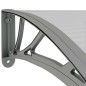 vidaXL Türvordach Grau 300x80 cm Polycarbonat vidaXL Türvordach Grau 300x80 cm Polycarbonat