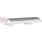 vidaXL Türvordach Grau 300x80 cm Polycarbonat vidaXL Türvordach Grau 300x80 cm Polycarbonat