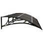 vidaXL Türvordach Schwarz 300x80 cm Polycarbonat vidaXL Türvordach Schwarz 300x80 cm Polycarbonat