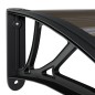 vidaXL Türvordach Schwarz 300x80 cm Polycarbonat vidaXL Türvordach Schwarz 300x80 cm Polycarbonat