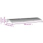 vidaXL Türvordach Schwarz 300x80 cm Polycarbonat vidaXL Türvordach Schwarz 300x80 cm Polycarbonat