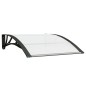 vidaXL Türvordach Schwarz und Transparent 100x80 cm Polycarbonat vidaXL Türvordach Schwarz und Transparent 100x80 cm Polycarbonat
