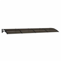 vidaXL Türvordach Schwarz 350x100 cm Polycarbonat