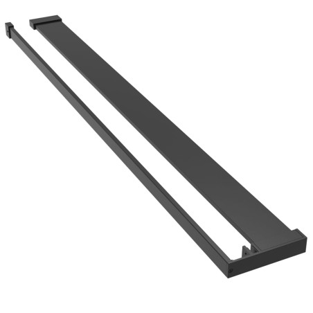 vidaXL Duschablage für Begehbare Dusche Schwarz 80 cm Aluminium