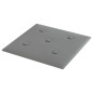 Wandpaneele 12 Stk. Grau 30x30 cm Kunstleder 1,08 m² Wandpaneele 12 Stk. Grau 30x30 cm Kunstleder 1,08 m²