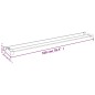 vidaXL Duschablage für Begehbare Dusche Schwarz 100 cm Aluminium vidaXL Duschablage für Begehbare Dusche Schwarz 100 cm Aluminium