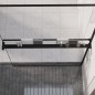vidaXL Duschablage für Begehbare Dusche Schwarz 115 cm Aluminium vidaXL Duschablage für Begehbare Dusche Schwarz 115 cm Aluminium