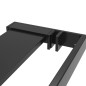 vidaXL Duschablage für Begehbare Dusche Schwarz 115 cm Aluminium vidaXL Duschablage für Begehbare Dusche Schwarz 115 cm Aluminium