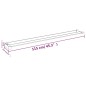 vidaXL Duschablage für Begehbare Dusche Schwarz 115 cm Aluminium vidaXL Duschablage für Begehbare Dusche Schwarz 115 cm Aluminium