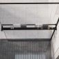 vidaXL Duschablage für Begehbare Dusche Schwarz 118 cm Aluminium vidaXL Duschablage für Begehbare Dusche Schwarz 118 cm Aluminium