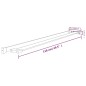 vidaXL Duschablage für Begehbare Dusche Schwarz 118 cm Aluminium vidaXL Duschablage für Begehbare Dusche Schwarz 118 cm Aluminium