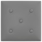 Wandpaneele 12 Stk. Grau 30x30 cm Kunstleder 1,08 m² Wandpaneele 12 Stk. Grau 30x30 cm Kunstleder 1,08 m²