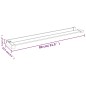 vidaXL Duschablage für Begehbare Dusche Chrom 80 cm Aluminium vidaXL Duschablage für Begehbare Dusche Chrom 80 cm Aluminium