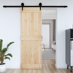 vidaXL Tür 80x210 cm Massivholz Kiefer
