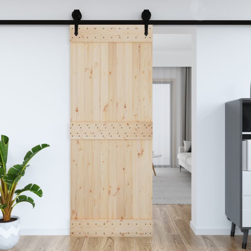vidaXL Tür 90x210 cm Massivholz Kiefer vidaXL Tür 90x210 cm Massivholz Kiefer