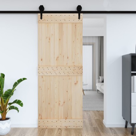 vidaXL Tür 90x210 cm Massivholz Kiefer