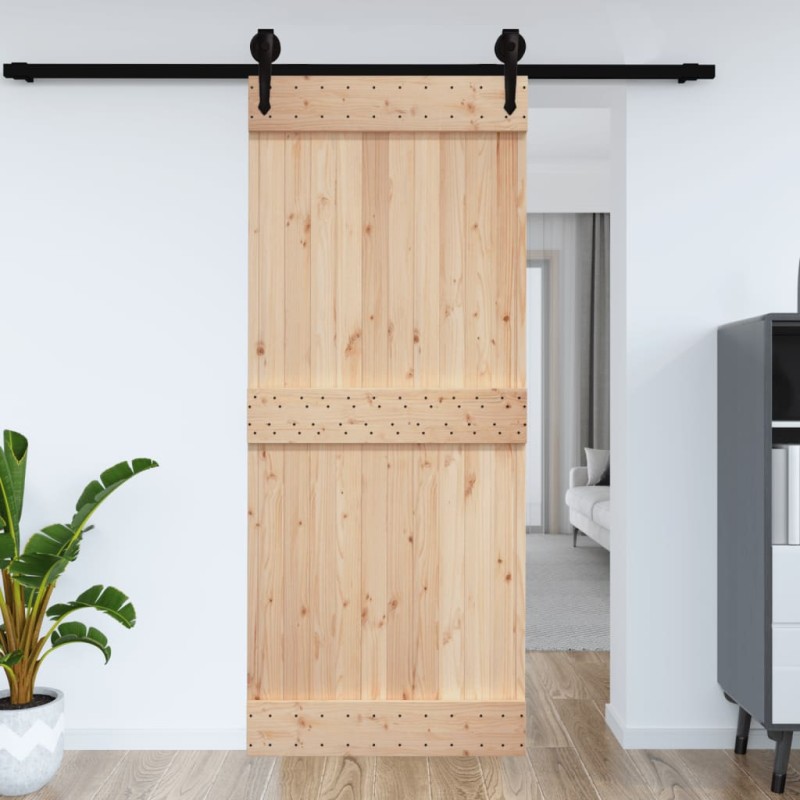vidaXL Tür 95x210 cm Massivholz Kiefer vidaXL Tür 95x210 cm Massivholz Kiefer