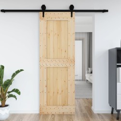 vidaXL Tür 80x210 cm Massivholz Kiefer