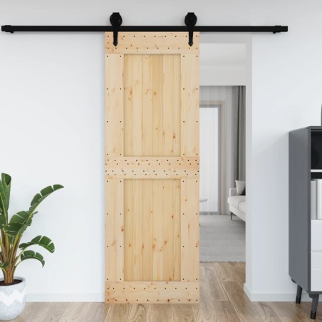 vidaXL Tür 80x210 cm Massivholz Kiefer