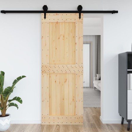 vidaXL Tür 85x210 cm Massivholz Kiefer