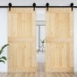 vidaXL Tür 100x210 cm Massivholz Kiefer vidaXL Tür 100x210 cm Massivholz Kiefer