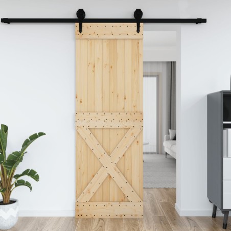 vidaXL Tür 80x210 cm Massivholz Kiefer