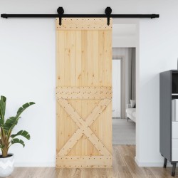 vidaXL Tür 85x210 cm Massivholz Kiefer