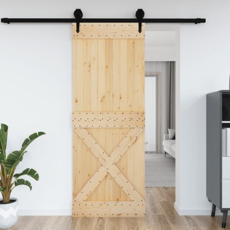 vidaXL Tür 85x210 cm Massivholz Kiefer