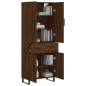 Highboard Braun Eichen-Optik 69,5x34x180 cm Holzwerkstoff Highboard Braun Eichen-Optik 69,5x34x180 cm Holzwerkstoff