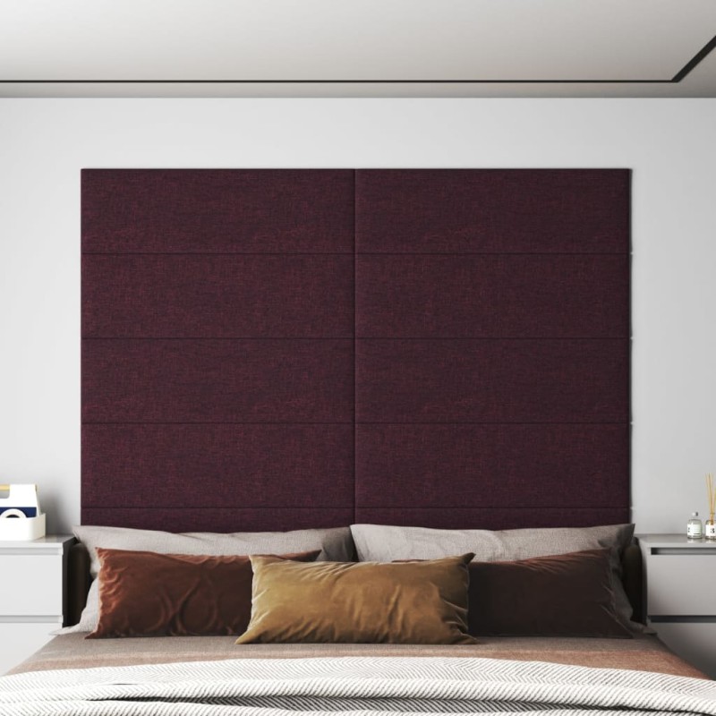 Wandpaneele 12 Stk. Lila 90x30 cm Stoff 3,24 m² Wandpaneele 12 Stk. Lila 90x30 cm Stoff 3,24 m²