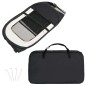 vidaXL Faltbarer Welpenlaufstall mit Tragetasche Schwarz 90x90x58 cm vidaXL Faltbarer Welpenlaufstall mit Tragetasche Schwarz 90x90x58 cm